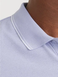 JACK & JONES Poloshirt JJEAUSTIN Hellblau/Blau/Fliederfarben