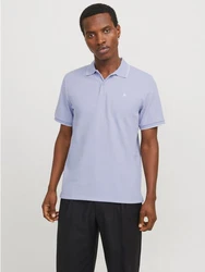 JACK & JONES Poloshirt JJEAUSTIN Hellblau/Blau/Fliederfarben