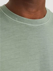 Jack & Jones Rundhalsshirt JJECHARGE FADED TEE O-NECK NOOS Dunkelgrün/Grün
