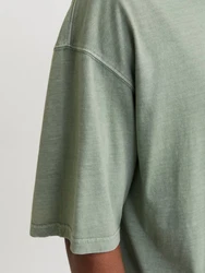 Jack & Jones Rundhalsshirt JJECHARGE FADED TEE O-NECK NOOS Dunkelgrün/Grün