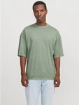 Jack & Jones Rundhalsshirt JJECHARGE FADED TEE O-NECK NOOS Dunkelgrün/Grün