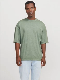 Jack & Jones Rundhalsshirt JJECHARGE FADED TEE O-NECK NOOS Dunkelgrün/Grün Jack & Jones Rundhalsshirt JJECHARGE FADED TEE O-NECK NOOS Dunkelgrün/Grün