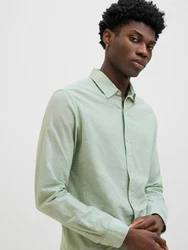 JACK & JONES Hemd 'JJEBREEZE' Hellgrün/Grün/Türkis