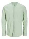 Jack & Jones Langarmhemd JJEBREEZE BAND SHIRT LS SN Hellgrün/Grün