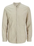 Jack & Jones Langarmhemd JJEBREEZE BAND SHIRT LS SN Khaki/Weiß/Beige Jack & Jones Langarmhemd JJEBREEZE BAND SHIRT LS SN Khaki/Weiß/Beige