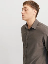 JACK & JONES Hemd 'JJESummer' Khaki/Grau/Dunkelgrau/Braun/Dunkelbraun/Dunkelgrün