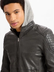 Finshley & Harding Lederjacke Cyprus Dunkelgrau/Grau/Hellgrau/Khaki/Dunkelgrün/Braun