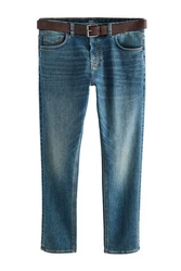 Next Slim-fit Jeans Motionflex Blau/Hellblau