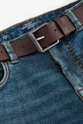 Next Slim-fit Jeans Motionflex Blau/Hellblau