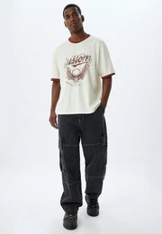 T-Shirt Rundhalsausschnitt Kurzrmelig
