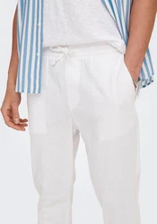 ONLY & SONS 7/8-Hose ONSLinus (1-tlg) Weiß/Creme