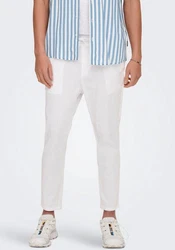 ONLY & SONS 7/8-Hose ONSLinus (1-tlg) Weiß/Creme