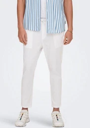 Stoffhose ONSLINUS CROP 0007 COT LIN PNT NOOS mit Leinen