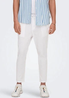 ONLY & SONS 7/8-Hose ONSLinus (1-tlg) Weiß/Creme