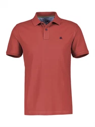 LERROS Poloshirt Klassischer Polostyle Rot/Orange/Braun