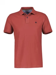 LERROS Poloshirt Klassischer Polostyle Rot/Orange/Braun