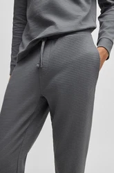 HUGO Pyjamahose Austin Hellgrau/Dunkelgrau/Grau