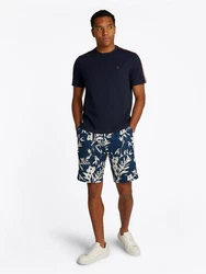 Tommy Hilfiger Kurzarmshirt GLOBAL STRIPE TAPE TEE Dunkelblau/Hellblau/Blau