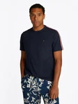 Tommy Hilfiger Kurzarmshirt GLOBAL STRIPE TAPE TEE Dunkelblau/Hellblau/Blau