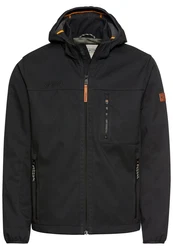 camel active Softshelljacke Funktionsjacke Regular Fit Schwarz/Dunkelgrau/Grau