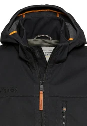 camel active Softshelljacke Funktionsjacke Regular Fit Schwarz/Dunkelgrau/Grau