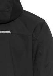 camel active Softshelljacke Funktionsjacke Regular Fit Schwarz/Dunkelgrau/Grau