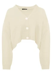 freshlions Strickjacke Aylen Weiß/Beige/Khaki