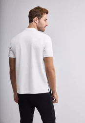 STREET ONE MEN Poloshirt Weiß/Creme/Grau