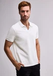 STREET ONE MEN Poloshirt Weiß/Creme/Grau