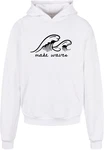 Merchcode Kapuzensweatshirt Summer - Make waves Ultra Heavy Hoody (1-tlg) Weiß/Creme
