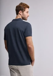 STREET ONE MEN Poloshirt Dunkelblau/Blau