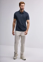 STREET ONE MEN Poloshirt Dunkelblau/Blau