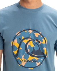 Quiksilver T-Shirt Evo Bubble Wrapped Blau/Hellblau