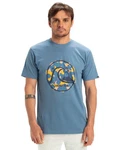 Quiksilver T-Shirt Evo Bubble Wrapped Blau/Hellblau