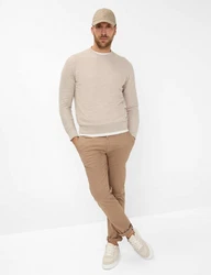 Brax Strickpullover Khaki/Beige/Braun