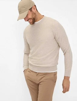 Brax Strickpullover Khaki/Beige/Braun