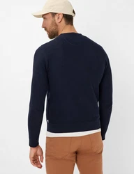 Brax Strickpullover Dunkelblau/Hellblau