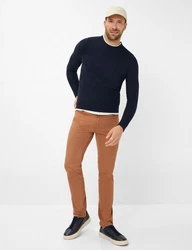 Brax Strickpullover Dunkelblau/Hellblau