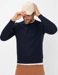 Brax Strickpullover Dunkelblau/Hellblau