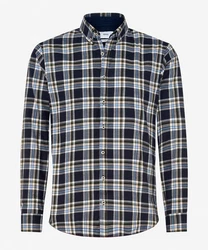 Brax Hemd Dunkelblau/Hellblau/Blau