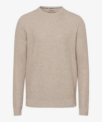 Brax Rundhalspullover Braun/Khaki/Beige/Grau