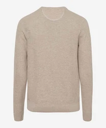 Brax Rundhalspullover Braun/Khaki/Beige/Grau