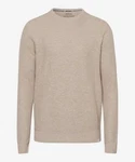 Brax Rundhalspullover Braun/Khaki/Beige/Grau