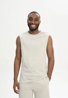 MELA Tanktop SUJAY Schwarz/Weiß/Beige/Hellblau