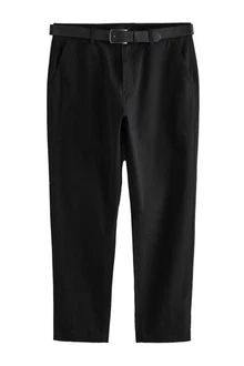 Next Chinohose Straight Fit Schwarz/Beige/Khaki