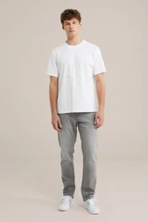 WE Fashion Regular-fit-Jeans Grau/Hellgrau/Weiß/Creme/Khaki