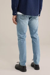 WE Fashion Slim-fit-Jeans Blau/Hellblau