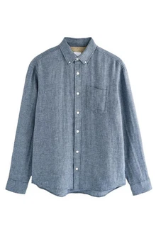 Next Langarmhemd Grau/Hellblau/Dunkelblau/Blau Next Langarmhemd Grau/Hellblau/Dunkelblau/Blau