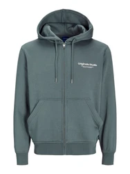 Jack & Jones Sweatjacke Dunkelgrün/Grün/Blau/Dunkelblau