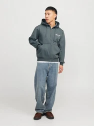 Jack & Jones Sweatjacke Dunkelgrün/Grün/Blau/Dunkelblau